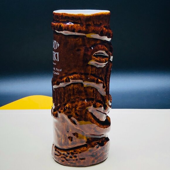Vintage KON TIKI Restaurant Sheraton Montreal Totem Tumbler: by DAGA Hawaii - Picture 6 of 11
